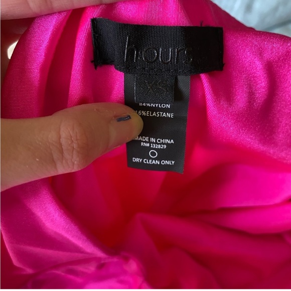 🩷 H:OURS HOT PINK MIDI DRESS - Picture 7 of 9